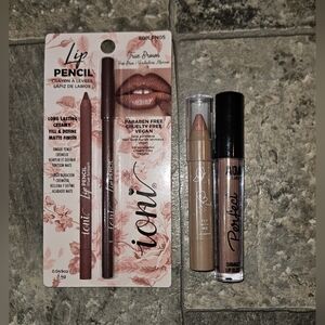 Ioni True Brown Lipliner, Lip Gloss & Lip Crayon BNIB